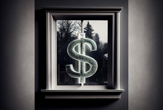 Dollar Sign On A Window, Generative Ai