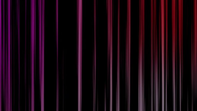 Abstract directional neon red pink lines and of geometric background. Data flow. Optical fiber 4k. Red modern light spectrum. Render 3d gradient of pink white and red