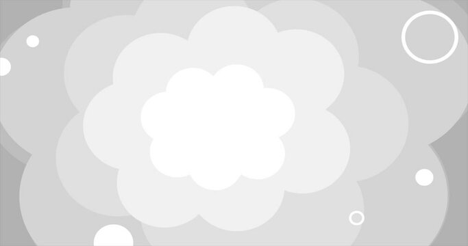 Cloud pattern background animation and white smoke