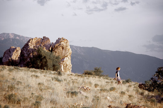 Hiking Mt. Olympus on the Wasatch Front, Utah.