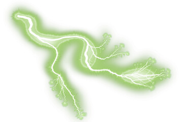 3d illustration electrical storm energy electricity green power png