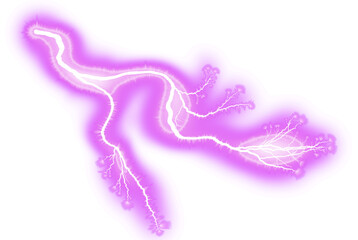 3d illustration electrical storm energy electricity power magenta png