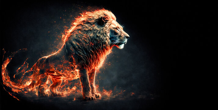 Fire Lion Images  Browse 39 Stock Photos Vectors and Video  Adobe Stock