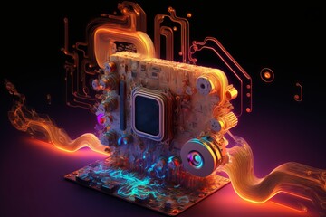 Future Hardware Device - Gameboy inpirated AI Artwork. 