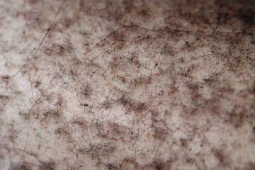 Macro shot of dust trapped at laundry room