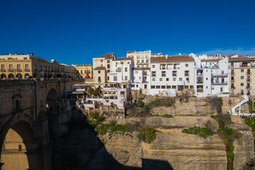 New Bridge (Spanish: Puente Nuevo) from 18th century in Ronda, southern Andalusia, Spain