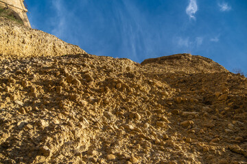 Close view of gorges in Ronda, Spain