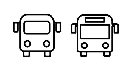 Bus icon vector illustration. bus sign and symbol. transport symbol