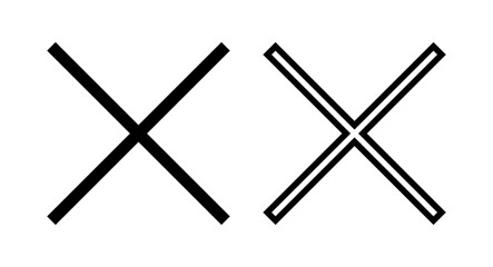 Close icon vector illustration. Delete sign and symbol. cross sign