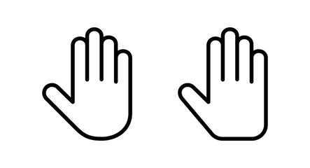 Hand icon vector illustration. hand sign and symbol. hand gesture