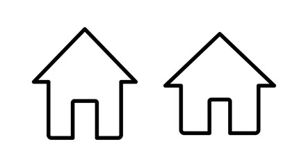 Home icon vector illustration. House sign and symbol