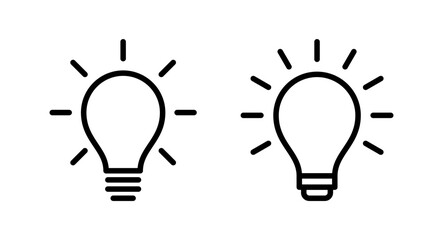 Lamp icon vector illustration. Light bulb sign and symbol. idea symbol.