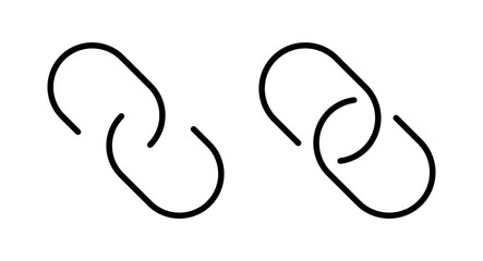Link icon vector illustration. Hyperlink chain sign and symbol