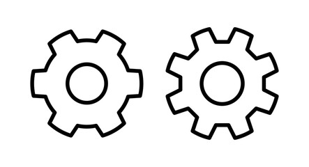 setting Icon vector illustration. Cog settings sign and symbol. Gear Sign