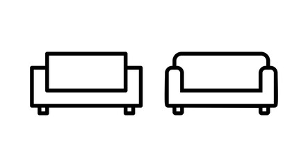 Sofa icon vector illustration. sofa sign and symbol. furniture icon