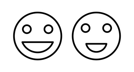 smile icon vector illustration. smile emoticon icon. feedback sign and symbol