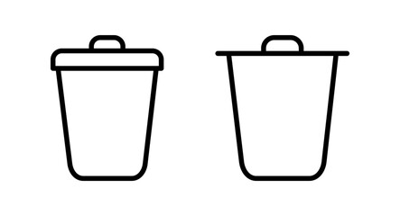 Trash icon vector illustration. trash can icon. delete sign and symbol.