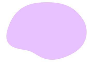 紫のふにゃふにゃのフレーム　線なし　単品