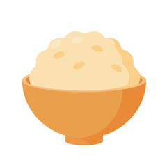 Vector illustration of brown rice.