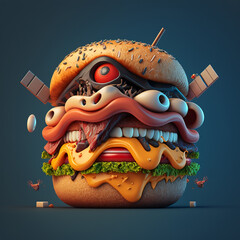 Anthropomorphism Delicious Burger Ultra Details
