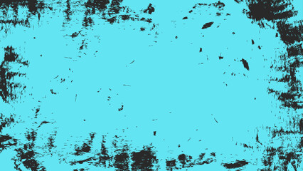 Abstract Blue Grunge Texture In Dark Background Template