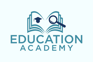 Student book vector logo design. Suitable for business, web, art, education and student symbol