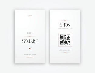 Verial Business Card Editable Template