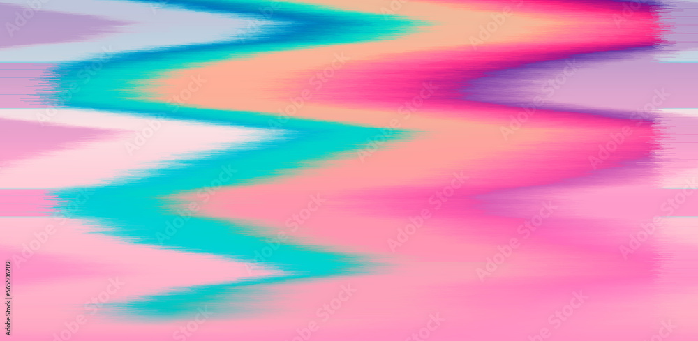 Poster Abstract background with flickers and pixel noise like in old VHS video tape. 