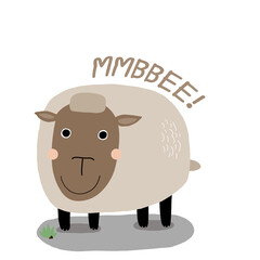 cute sheep illustration