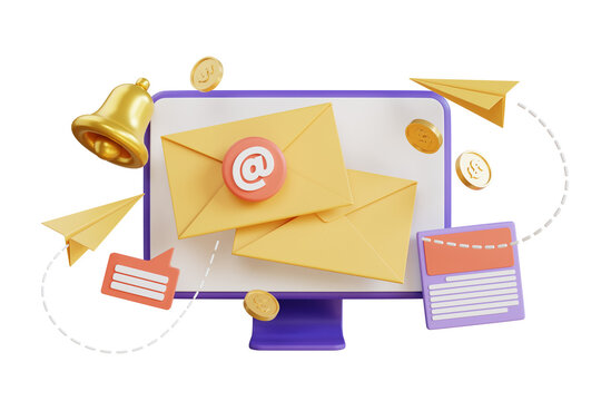 email Marketing 3D Illustration