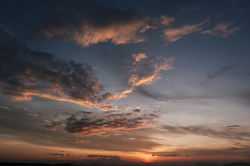 Fototapeta Tropical sunrise sky above the sea. Ko Lanta, Thailand. obraz