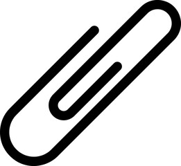 Obraz premium Paper Clip Symbol Icon trendy style illustration on white background..eps