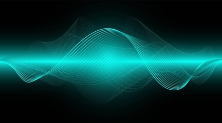 abstract background with glowing lines