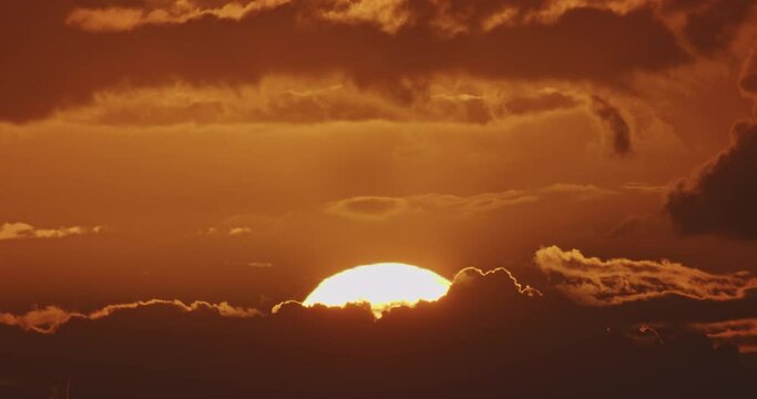 4K Sunrise time lapse close up, beautiful nature background cloudscape laps