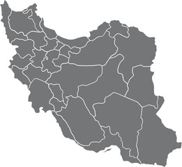 doodle freehand drawing of iran map.