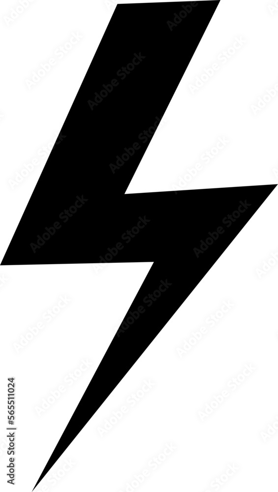 Poster lightning icon vector. simple lightning trendy style illustration on white background..eps