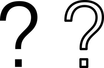 Question - Line Vector Icon trendy style illustration on white background..eps