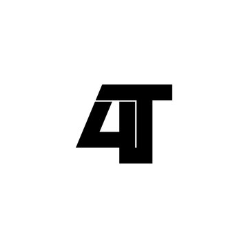 4t lettering initial monogram logo design