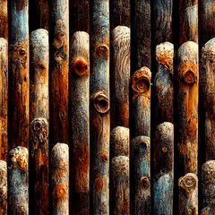 Natural Rustic Wood Pattern, Generative Ai