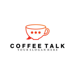 Coffe Logo, Coffe Shop, Coffee Premium and Coffee Talk Logo Vector Inspiration