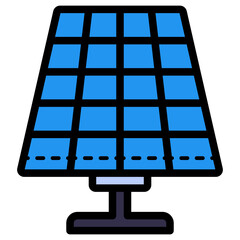 solar panel for renewable green energy illustration