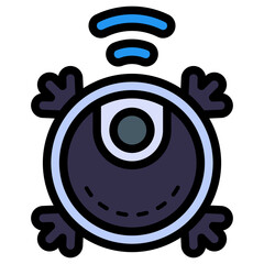 robot vacuum cleaner illustration