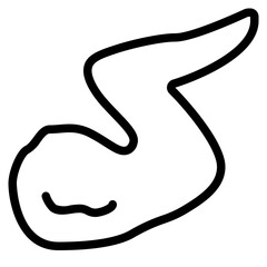 wing stick outline icon