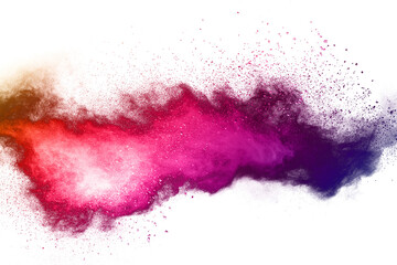  Colorful powder explosion
