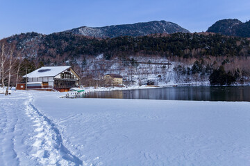 雪の奥日光、湯ノ湖