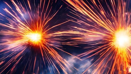 迫力のある爆発