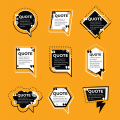 Quote banner template vector design no2