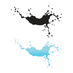 Splash abstract shape illustration vector design