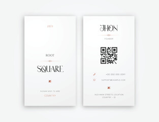 Verial Business Card Editable Template