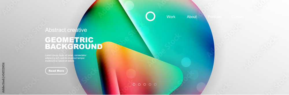 Wall mural abstract background for your landing page design. web page for website or mobile app wallpaper